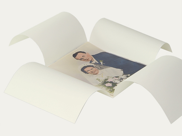 Four flap folders - natural white/light white - KLUG-CONSERVATION
